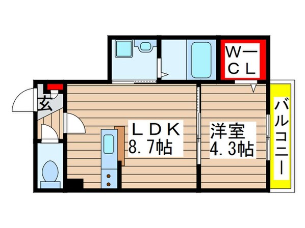 ＡＪ蘇我Ⅱの物件間取画像